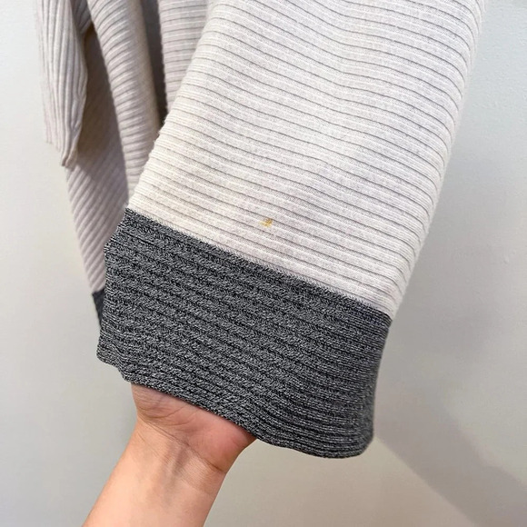 Rag & Bone 100% Merino Wool Asymmetric Cowl Neck Ribbed Knit Tunic Sweater Small - Picture 9 of 9